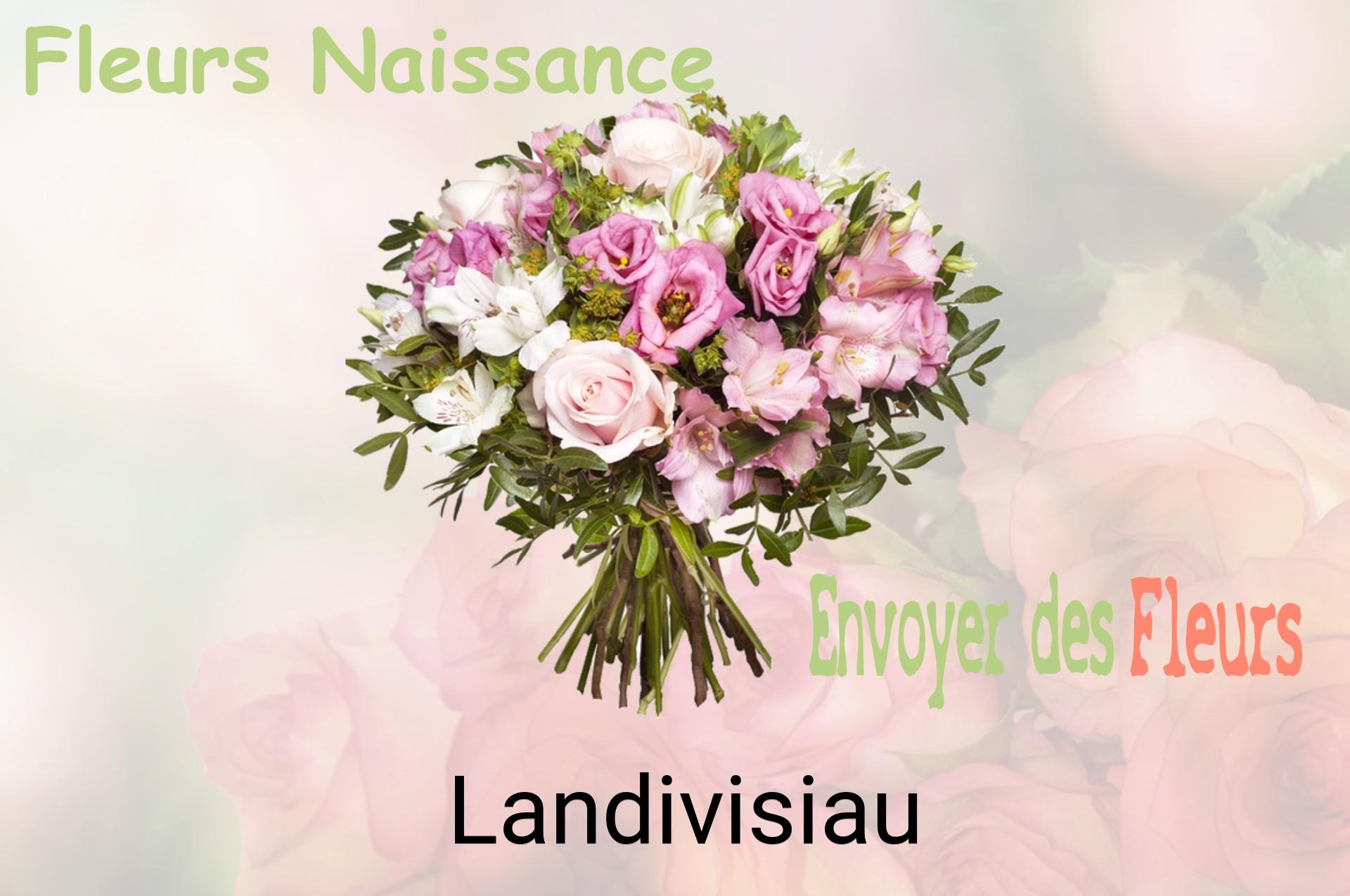 Bouquet de fleurs de naissance livré à Landivisiau